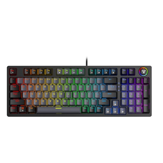 Fantech MK890 RGB Gaming Mechanical Keyboard Gray - Blue Switch
