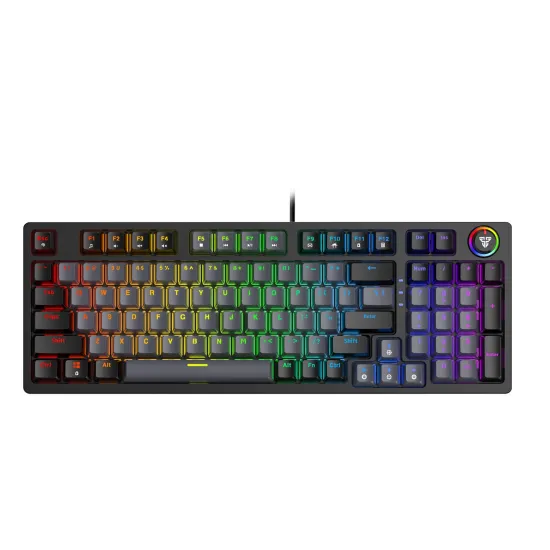 Fantech MK890 Fixed RGB Wired Gaming Keyboard Mechanical Blue Switch English Gray
