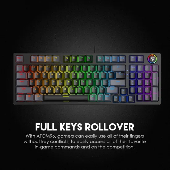 Fantech MK890 RGB Gaming Mechanical Keyboard Black - Red Switch