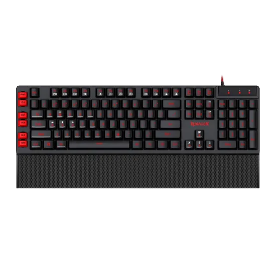 Redragon K505 RGB LED Backlit Membrane Gaming Keyboard English & Arabic Black
