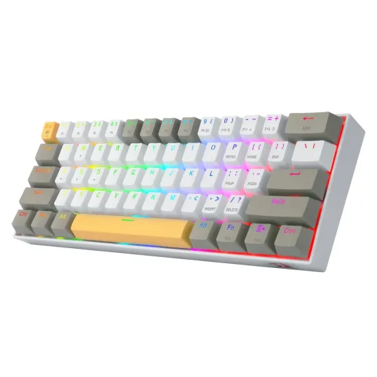 Redragon K530 PRO Draconic RGB Wireless Gaming Keyboard Mechanical Brown Switch Arabic English White