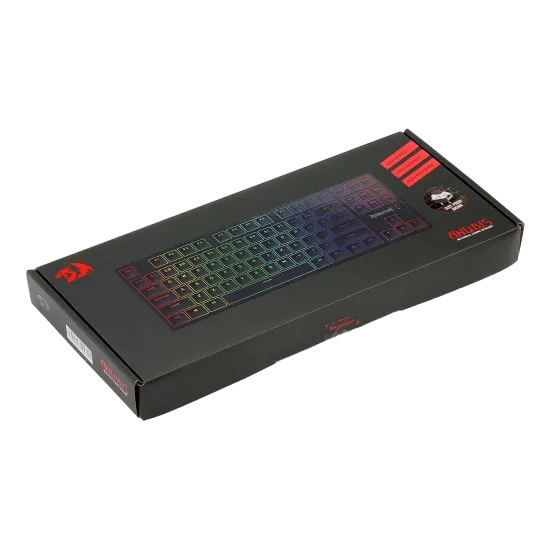 Redragon K539 Anubis 80% Wireless RGB Mechanical Gaming Keyboard BROWN Switch - Black