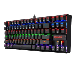 Redragon K552 KUMARA Rainbow Gaming Keyboard Mechanical Blue Switch English & Arabic Black