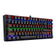 Redragon K552 KUMARA Rainbow Mechanical Gaming Keyboard Cherry MX RED Switch - Black