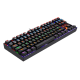 Redragon K552 KUMARA Rainbow Mechanical Gaming Keyboard Cherry MX RED Switch - Black