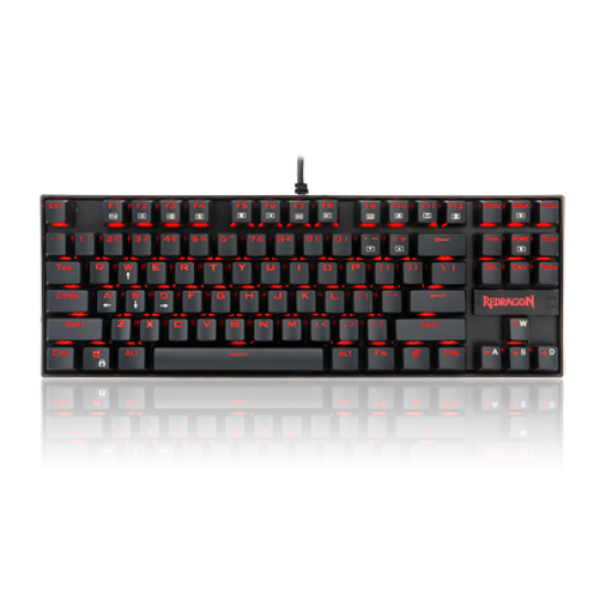 Redragon K552 KUMARA 87 Key Single Led Mechanical Gaming Keyboard RED Switch