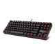 Redragon K552 KUMARA 87 Key Single Led Mechanical Gaming Keyboard RED Switch