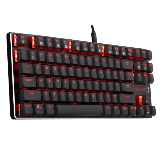 Redragon K590 Wireless RED LED Mechanical Gaming Keyboard Cherry RED Switch - Black