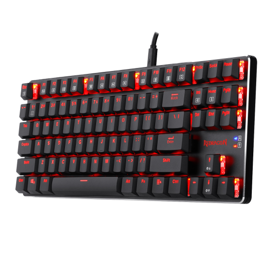 Redragon K590 Wireless RED LED Mechanical Gaming Keyboard Cherry RED Switch - Black