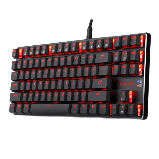 Redragon K590 Wireless RED LED Mechanical Gaming Keyboard Cherry RED Switch - Black