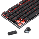 Redragon K590 Wireless RED LED Mechanical Gaming Keyboard Cherry RED Switch - Black