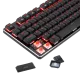 Redragon K590 Wireless RED LED Mechanical Gaming Keyboard Cherry RED Switch - Black