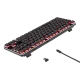 Redragon K590 Wireless RED LED Mechanical Gaming Keyboard Cherry RED Switch - Black