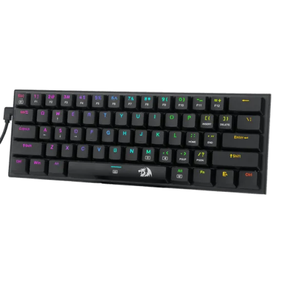 Redragon K614 PRO Anivia 60% RGB Wireless Gaming Keyboard Mechanical Red Switch Arabic English Black