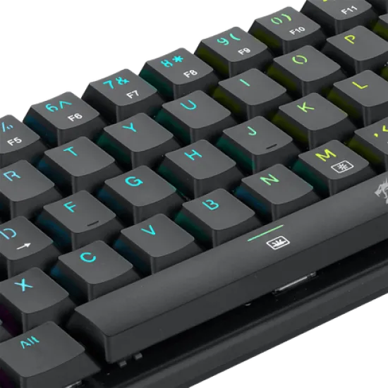 Redragon K614 PRO Anivia 60% RGB Wireless Gaming Keyboard Mechanical Red Switch Arabic English Black