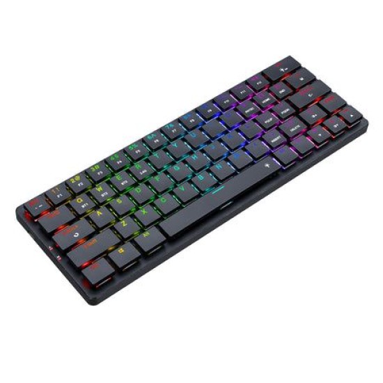 Redragon K624P-KBS 2.4G/Bluetooth/Wired 63 key Gaming Keyboard - Low-profile Blue Switch