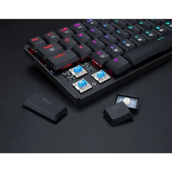 Redragon K626P ASHE 78 Key Mechanical Gaming Keyboard Dust-Proof BLUE Switch