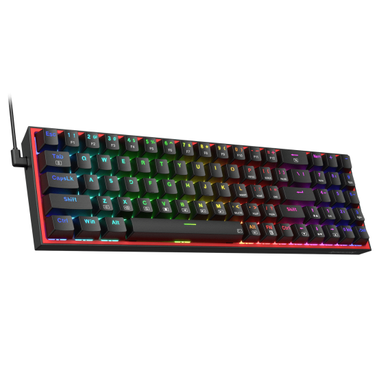Redragon K628 Pollux 75% RGB Mechanical Gaming Keyboard RED Switch