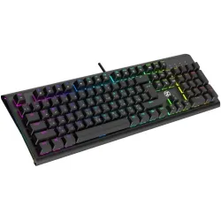 TechnoZone E26 RGB Mechanical Gaming Keyboard Blue Switch English & Arabic Black