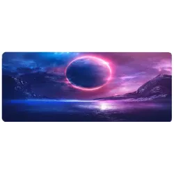 Planet Purple and Blue Gaming Mouse Pad 30 x 80cm