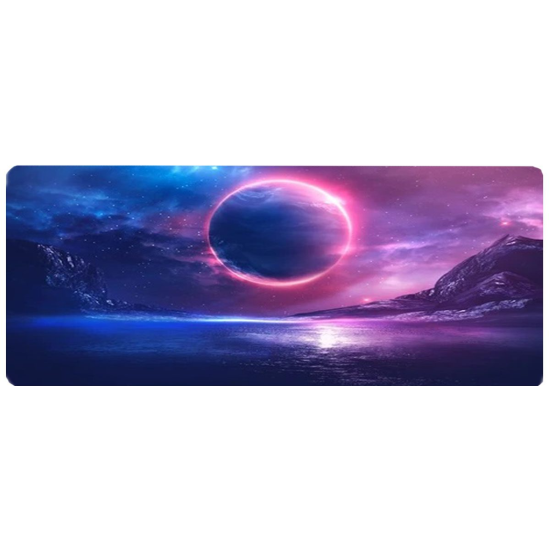 Planet Purple and Blue Gaming Mouse Pad 30 x 80cm
