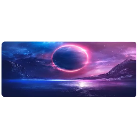 Planet Purple and Blue Gaming Mouse Pad 30 x 80cm