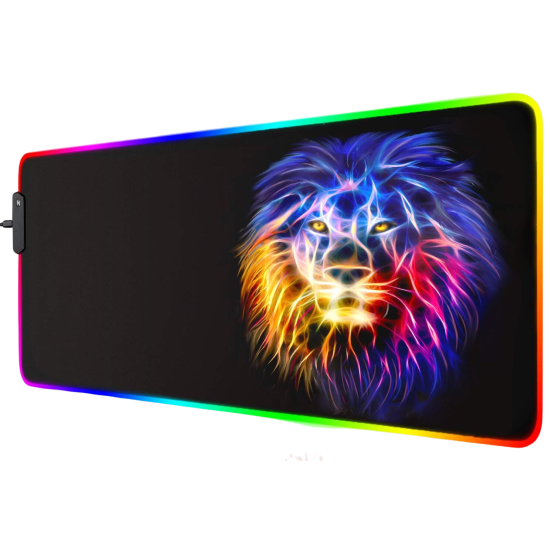 Lion RGB Gaming Mouse Pad 30 x 80cm