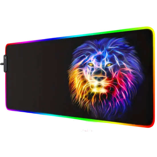 Lion RGB Gaming Mouse Pad 30 x 80cm