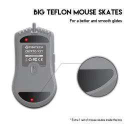 Fantech Crypto VX7 Wired Gaming Mouse 8000 DPI 6 Buttons White