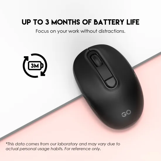 Fantech W192 GO WIRELESS Office Mouse 1600 DPI 4 Buttons Black
