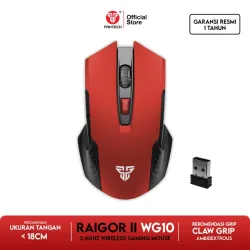 Fantech RAIGOR II WG10 Wireless 2.4GHZ PRO-Gaming Mouse - Red