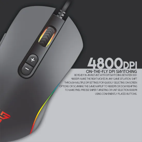 Fantech THOR X9 Macro RGB Gaming Mouse - Black