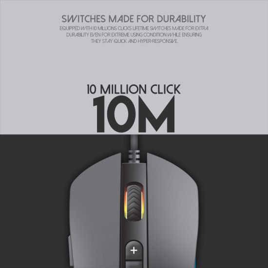 Fantech THOR X9 Macro RGB Gaming Mouse - Black