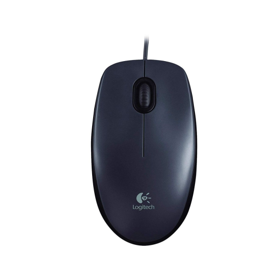 Logitech M90 Optical Wired Mouse - Grey