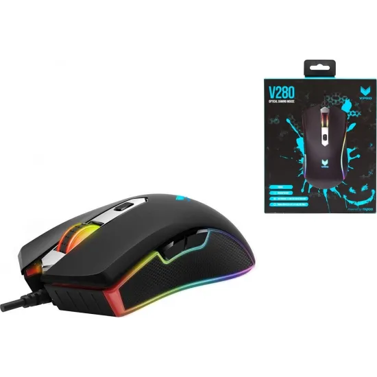 Rapoo V280 Optical Gaming Mouse - Black