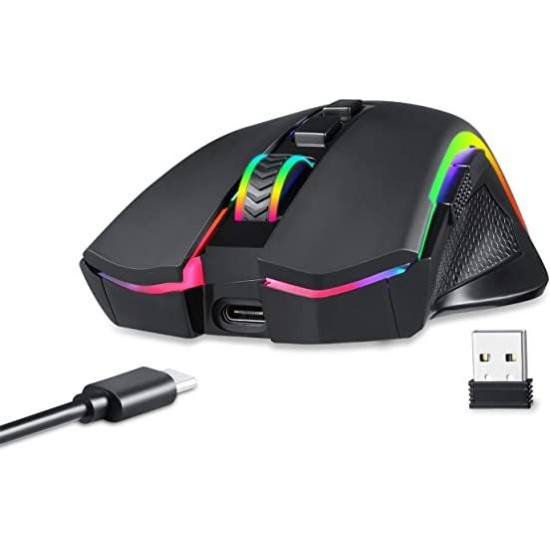 Redragon M602-KS Wired / Wireless RGB LED Gaming Mouse - Black