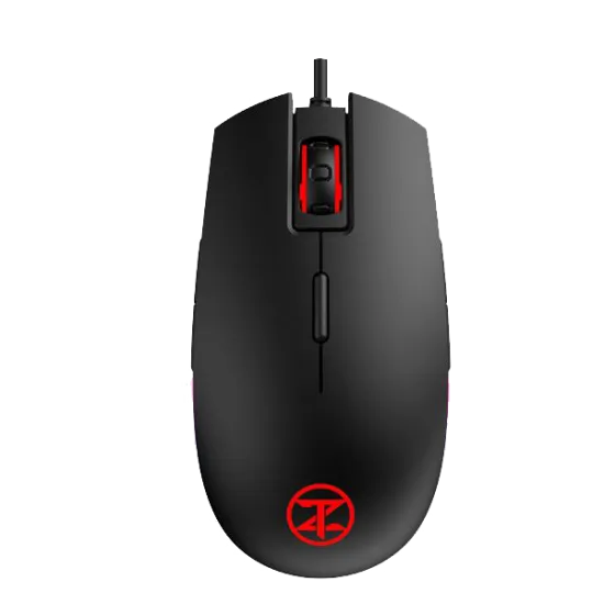 TechnoZone V 64 Wired Gaming Mouse RGB 10000 DPI 8 Buttons Black