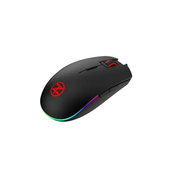 TechnoZone V 64 Wired Gaming Mouse RGB 10000 DPI 8 Buttons Black