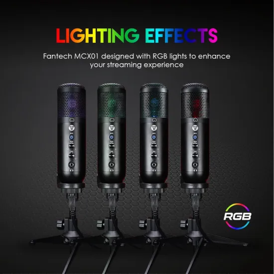Fantech MCX01 LEVIOSA RGB Professional Condenser Microphone