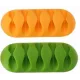 Rubber Cable Organizer 2pcs - Green Orange