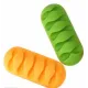 Rubber Cable Organizer 2pcs - Green Orange