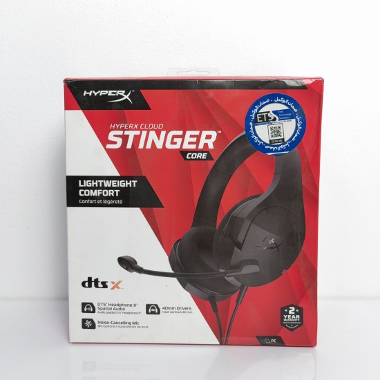 HyperX Cloud Stinger Core Wired HX-HSCSC2-BK-WW Headset (Open Box)