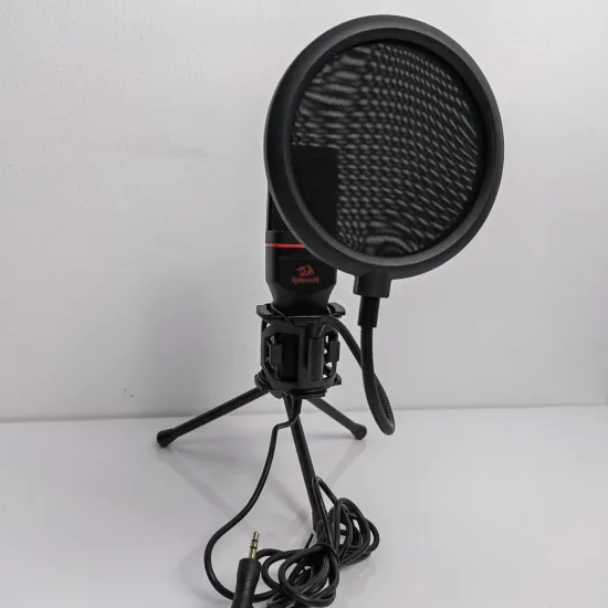 Redragon GM100 3.5 Gaming Stream Microphone With Portable Tripod Stand And Filter