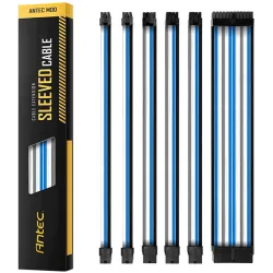 Antec PSU Sleeved Extension Cable Kit Blue-Grey- PSUSCB30-401-BG-WB