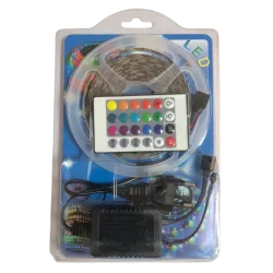 LIGHTING RGB LED Strip 3 Colors with Remote Control and power adapter - 3m