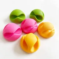 Rubber Cable Organizer CC-929 6pcs - Multi Color Rubber Cable Organizer CC-929 6pcs - Multi Color