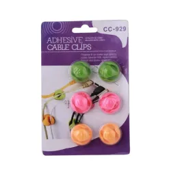Rubber Cable Organizer CC-929 6pcs - Multi Color