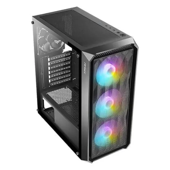 Antec NX292 4Fan (3x120mm ARGB + 1x120mm Non RGB) Black Gaming Case WITH Antec Atom B650 80 Plus Bro