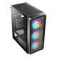 Antec NX292 4Fan (3x120mm ARGB + 1x120mm Non RGB) Black Gaming Case WITH Antec Atom B650 80 Plus Bro