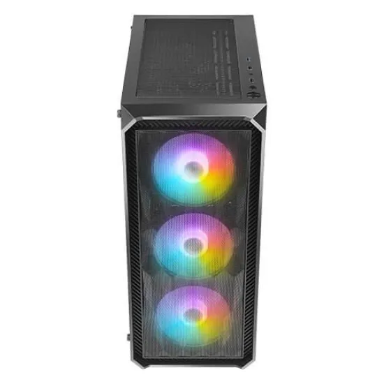Antec NX292 4Fan (3x120mm ARGB + 1x120mm Non RGB) Black Gaming Case WITH Antec Atom B650 80 Plus Bro